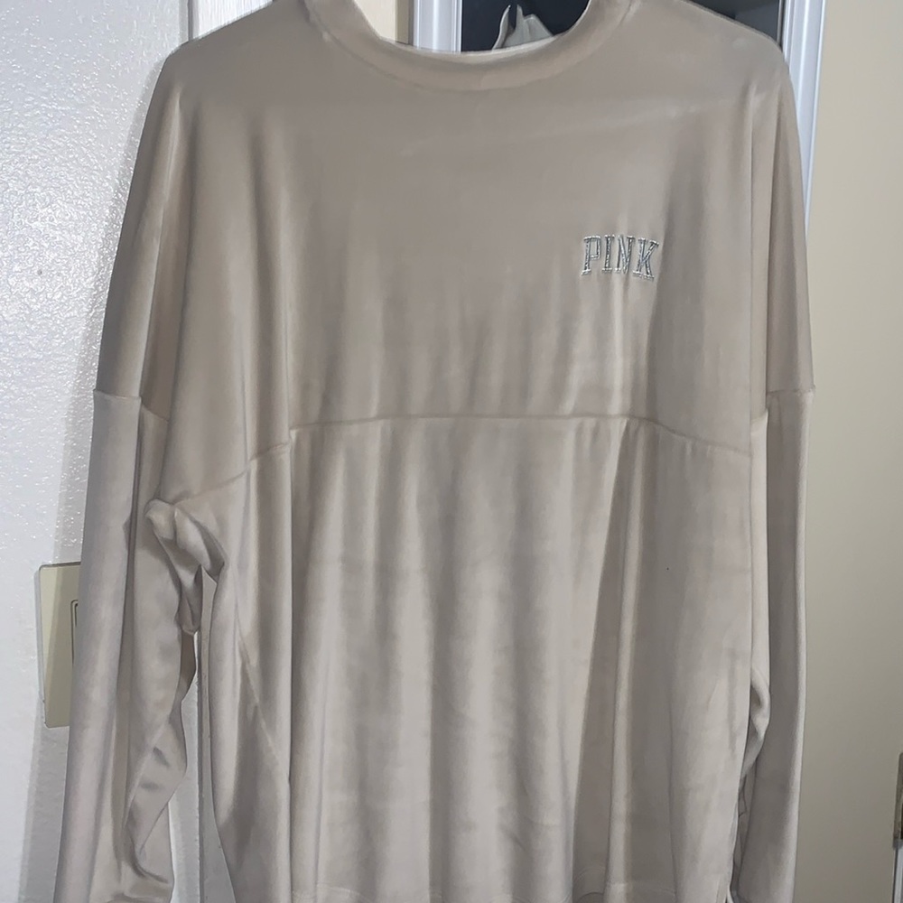 PINK suede long sleeve.